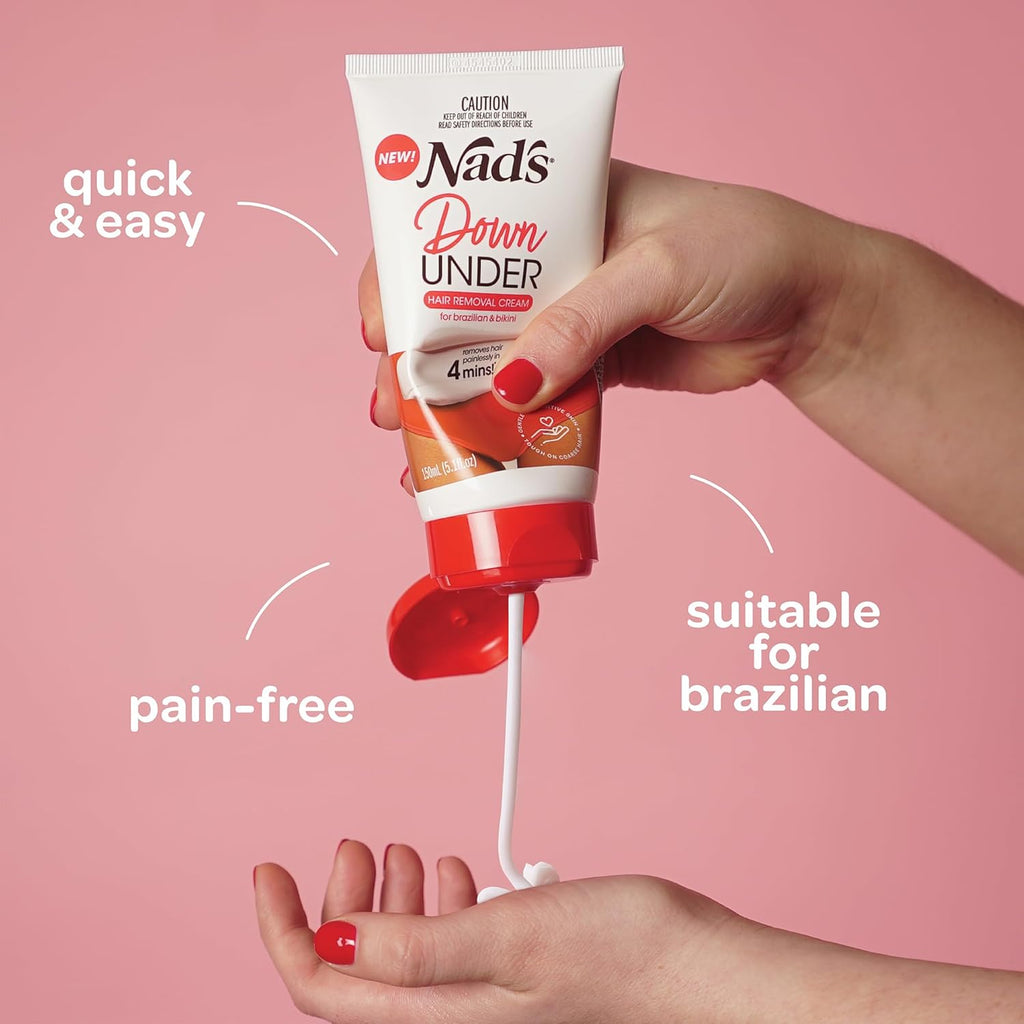 Nad's Down Under Cream for Women, Intimate Hair Removal Cream 150 ml