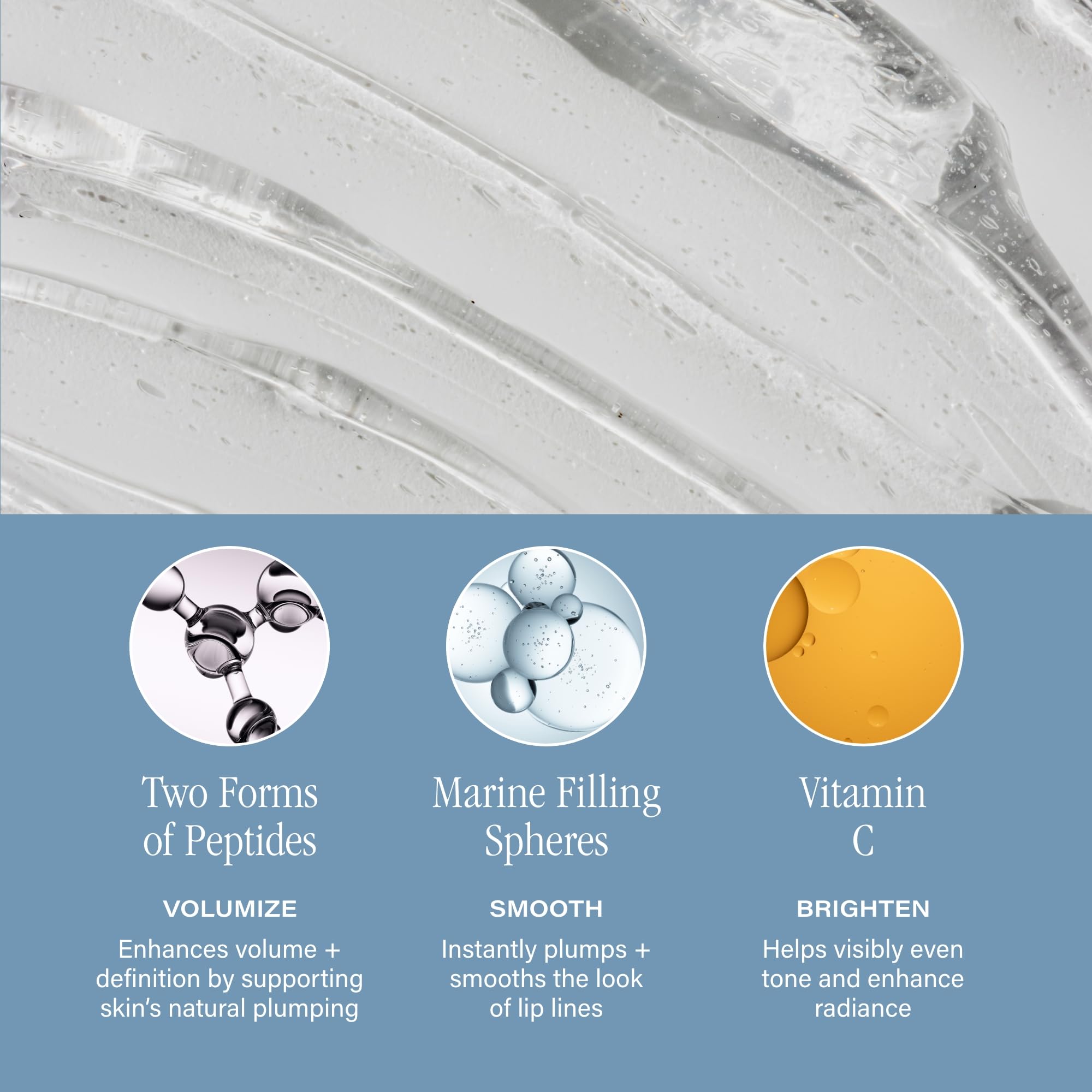 SKINN Lip Amplifying Serum, Lip6X with Peptides - Deep Moisturizing Serum Plumps, Hydrates & Smooths Lips & Boosts Collagen Production - Lip Care Products for Women