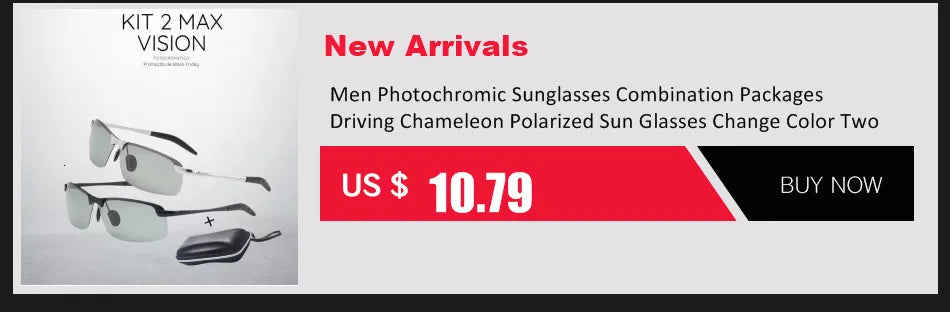 Photochromic Sunglasses Men Polarized Driving Chameleon Glasses Male Change Color Sun Glasses Day Night Vision Driver's Eyewear